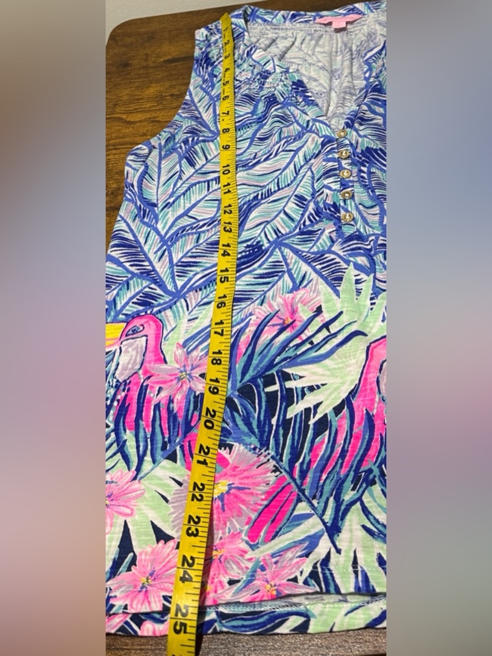 Lilly Pulitzer Essie Top in the Bennet Blue - Picture 8 of 8